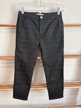 NWT Mauve Boys Plaid Dress Pants - Size 7 - Dark Gray/Black